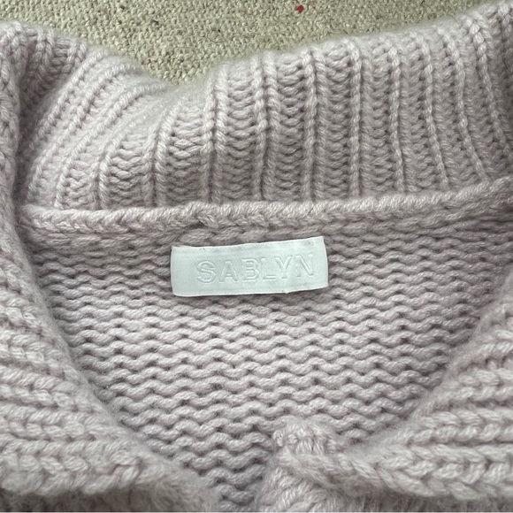 SABLYN JACKSON CASHMERE CARDIGAN COLLARED SWEATER - Picture 5 of 10